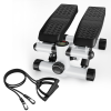 Steppers for Exercise, Stair Stepper with Resistance Bands, Mini Stepper with 330LBS Loading Capacity, Hydraulic Fitness Stepper with LCD Monitor, No