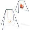 2-in-1 Single Swing and Toddler Swing Orange