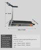 Folding Treadmill 2.5HP 12KM/H, Foldable Home Fitness Equipment with LCD for Walking & Running, Cardio Exercise Machine, 4 Incline Levels, 12 Preset o