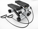 Steppers for Exercise, Stair Stepper with Resistance Bands, Mini Stepper with 330LBS Loading Capacity, Hydraulic Fitness Stepper with LCD Monitor, No