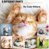 Microfiber Cleaning Cloth for Glasses Lens Cleaning Cloth Microfiber Cloth for Phone Screens 6 pcs Cats Pattern