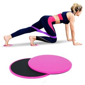 5PCS Yoga Ball Magic Ring Pilates Circle Exercise Equipment Workout Fitness Training Resistance Support Tool Stretch Band Gym (Color: 2PCS Gliding Discs 3)