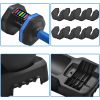 Adjustable Dumbbell - 55lb x2 Dumbbell Set of 2 with Anti-Slip Handle, Fast Adjust Weight by Turning Handle with Tray, Exercise Fitness Dumbbell Suita